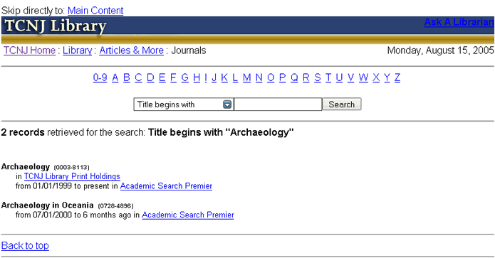 Library Site