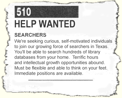 searchers wanted