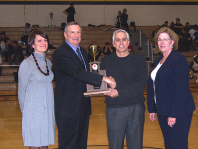 photo of trophy presentation