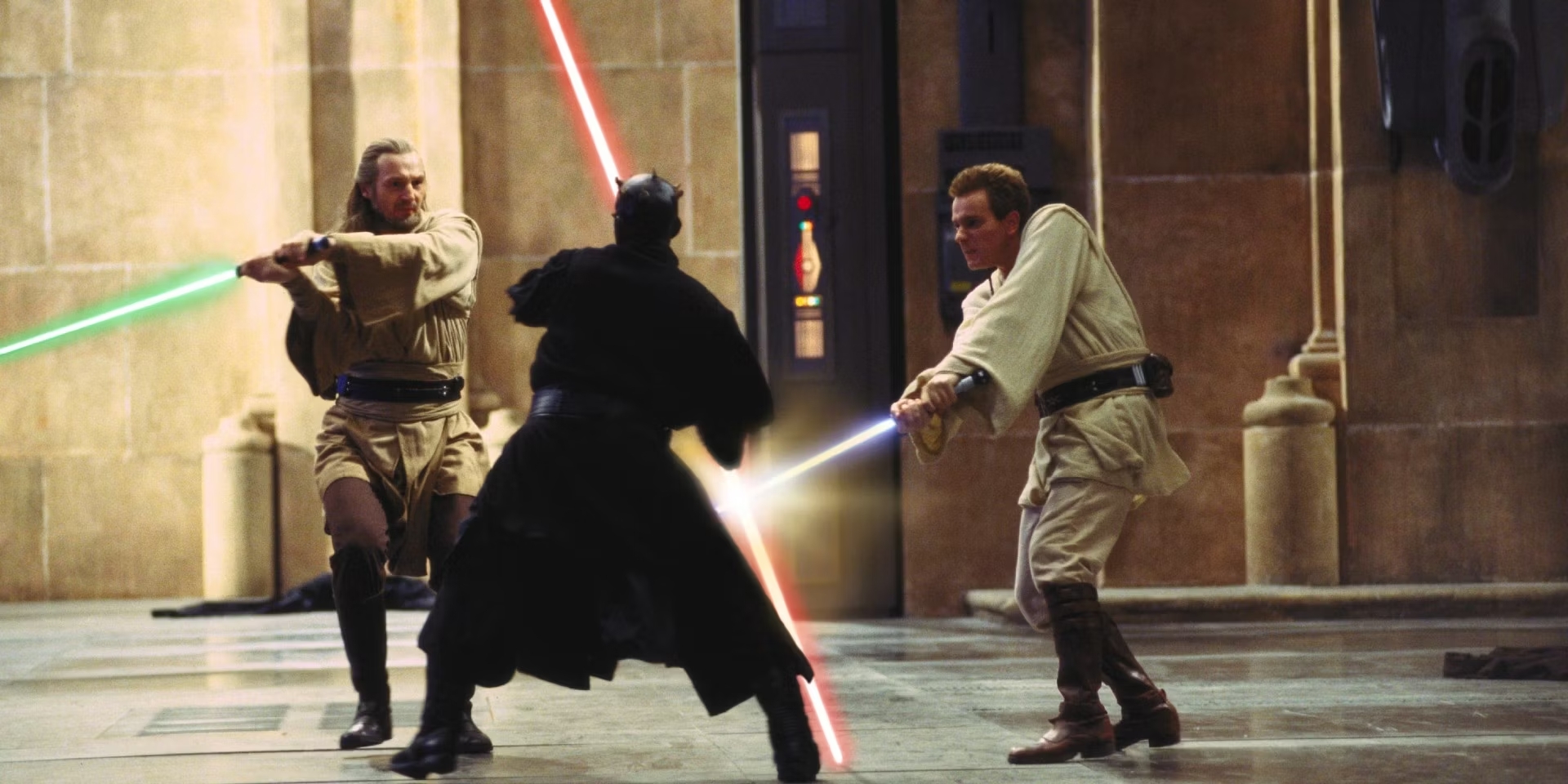 Obi Wan and Qui-Gon vs Darth Maul